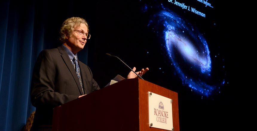 Dr. Peterson giving a presentation